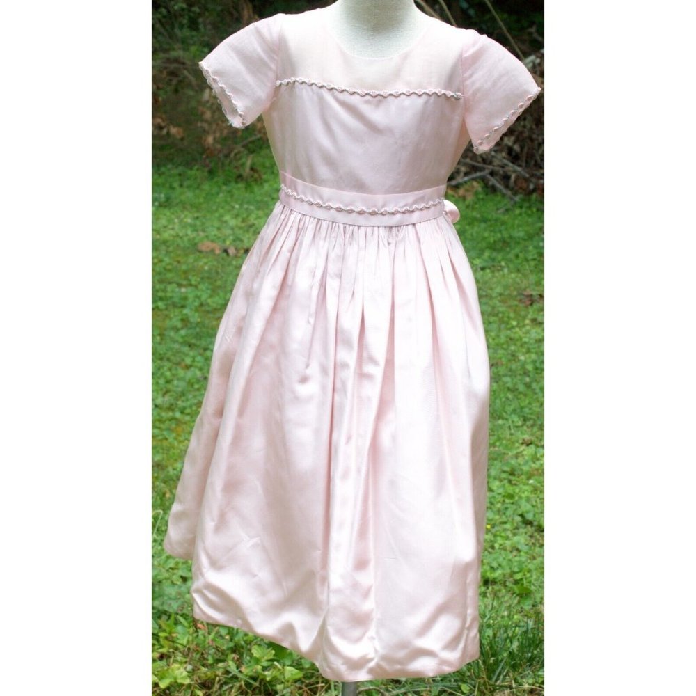 Fenaroli for Regalia Pink Formal Fit & Flare  Flower Girl Dress Rose Girls Sz 5